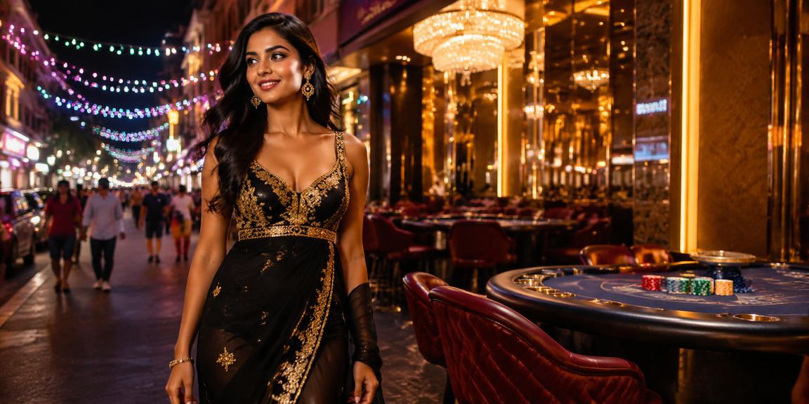 Live casino dealer hosting online card game in India, Chennai setup